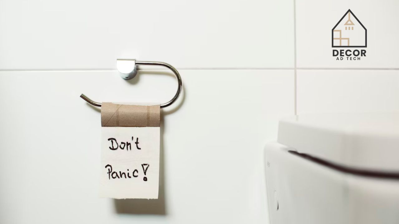 Printable 'Do Not Use Bathroom' Sign - Orange & Blue